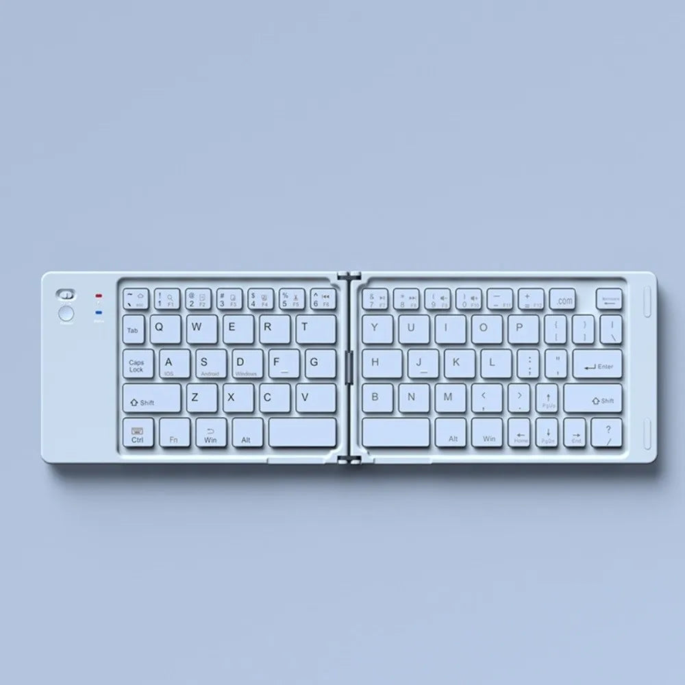 Mini Wireless Folding Keyboard Rechargeable Slim Design Bluetooth Keyboard Portable Universal Foldable Keyboard Mobile Use Peaceful Pleasures Health and Wellness