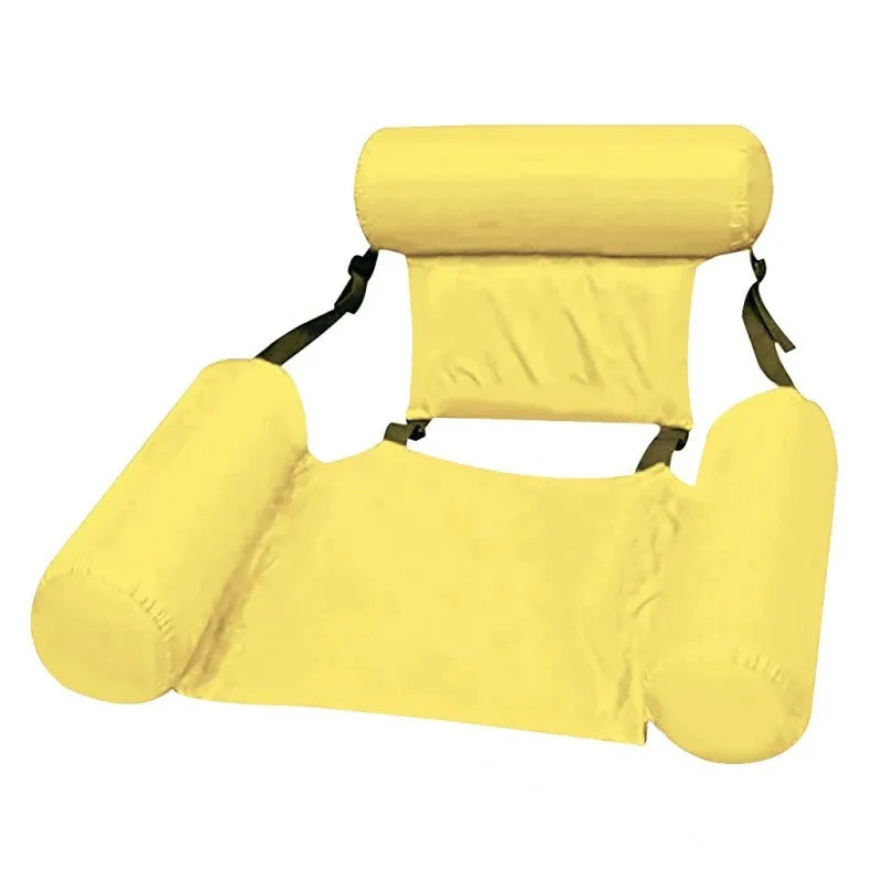 Inflatable Pool Hammock Lounge Chair | Floating Water Mat