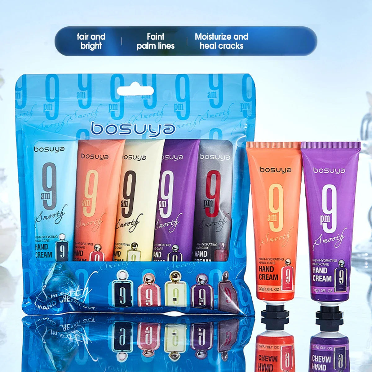5-Piece Moisturizing Fragrance Hand Cream Set – Non-Greasy