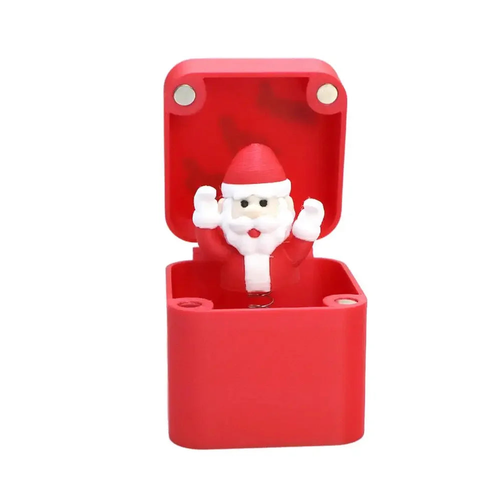 Christmas Middle Finger In A Box Prank Figure Home Party New Year Bouncing Character Statue Decoration Prop Special Special Gift Peaceful Pleasures Health and Wellness 02