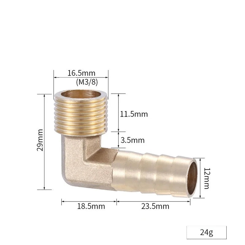 Brass Barb Hose Fitting 4–19mm BSP Female Thread Adapter