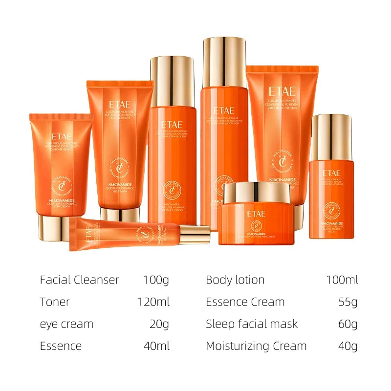 Niacinamide & Vitamin C Hydrating 5-Piece Skincare Set