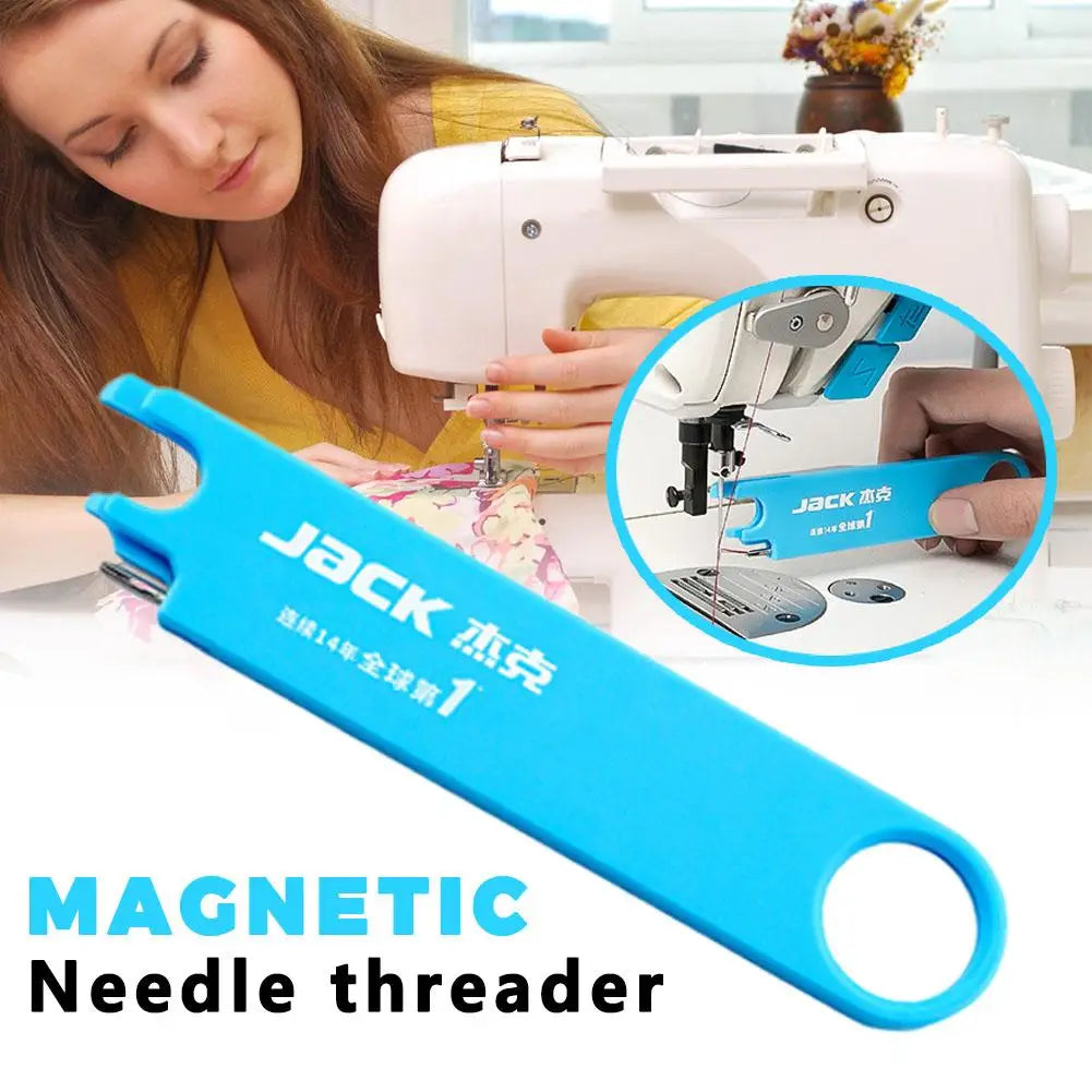 Magnetic Needle Threader with Magnifier & Ruler – Sewing Tool