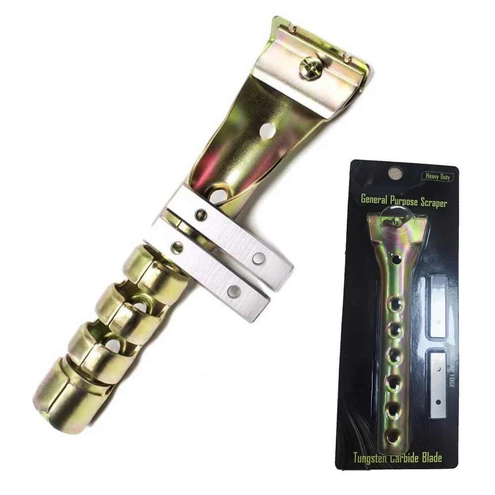 Heavy Duty Carbide Paint Scraper – Removes Paint, Glue & Rust