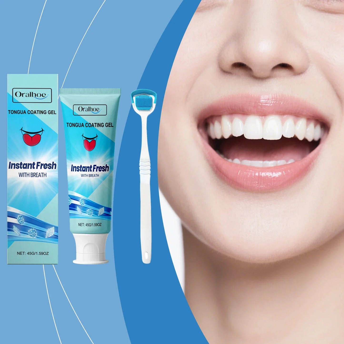 Oralhoe Tongue Cleansing Gel – Fresh Breath & Coating Removal
