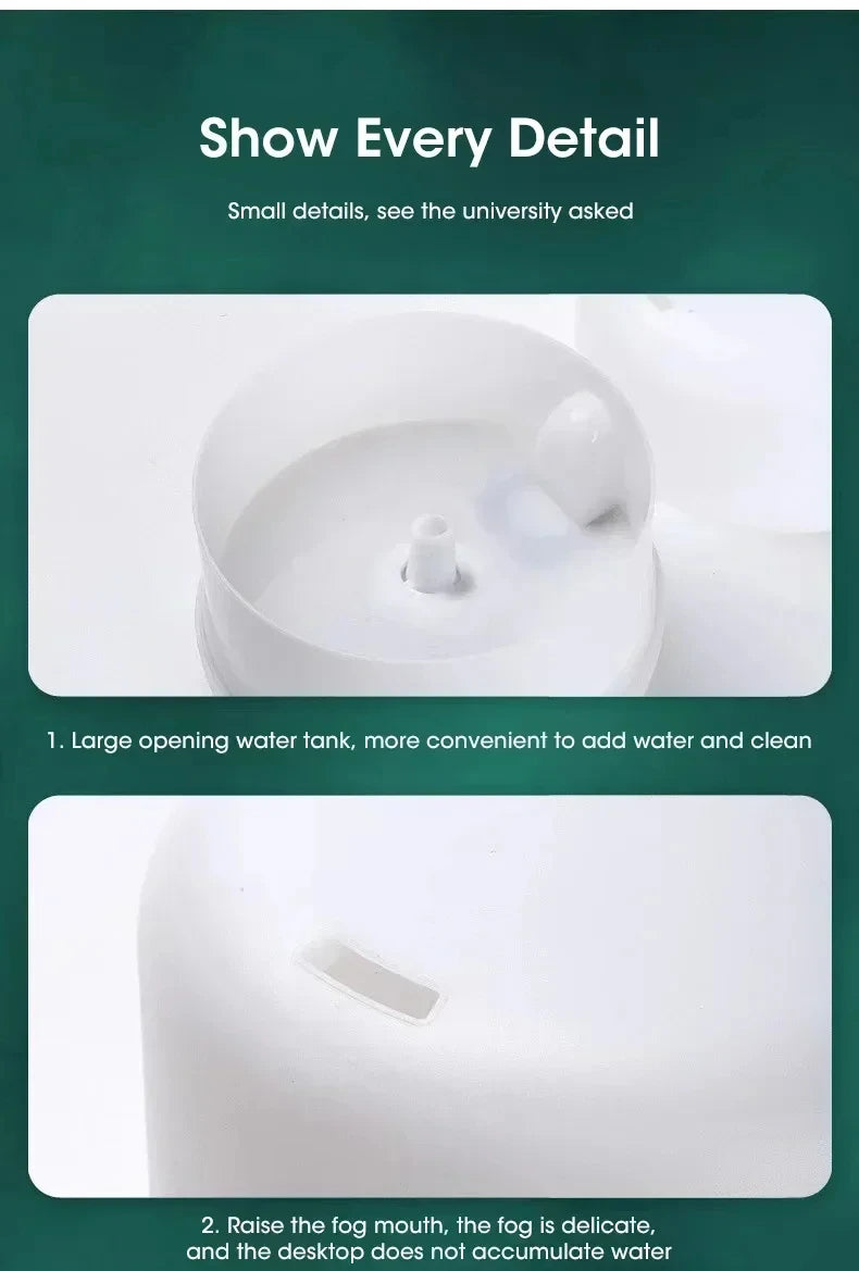 500ml USB Wood Grain Aroma Diffuser & Mini Humidifier
