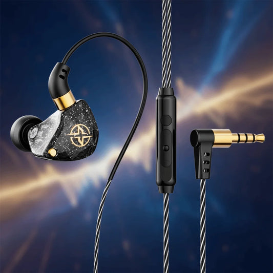 3.5mm Wired Earphone in-Ear with Mic Wired Headset Elbow Deep Bass Earpiece Headset Mobile Phone/Tablet/Computer Peaceful Pleasures Health and Wellness
