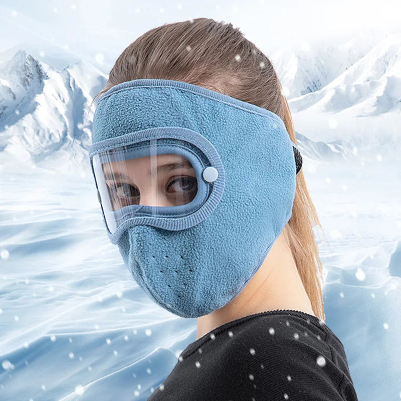 Facial Anti Fog Dust Proof Full Face Headgear Full Face Headgear with Removable Goggles Peaceful Pleasures Health and Wellness