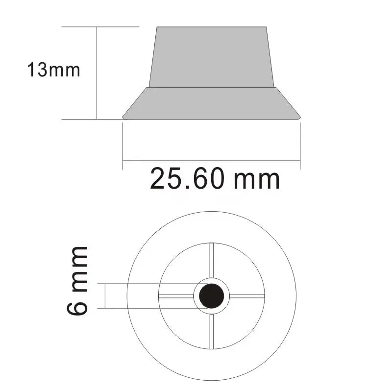 Black Plastic Volume Tone Control Knob Electric Guitar Pickup