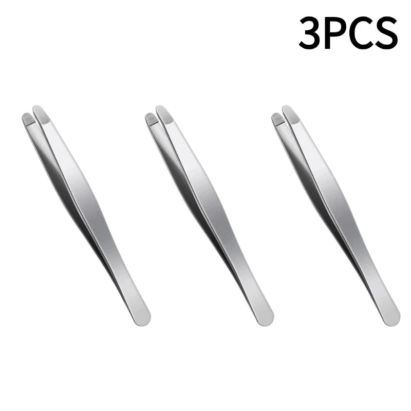 Precision Stainless Steel Tweezers – Eyebrow & Facial Hair Removal