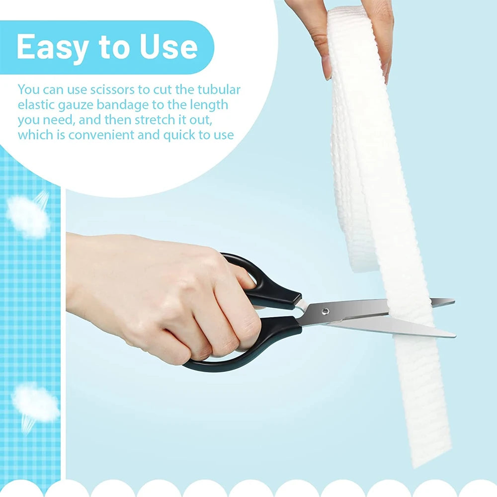 Elastic Net Tubular Bandage – Breathable Wound Dressing Retainer Medical Tubular Bandage Peaceful Pleasures Health and Wellness
