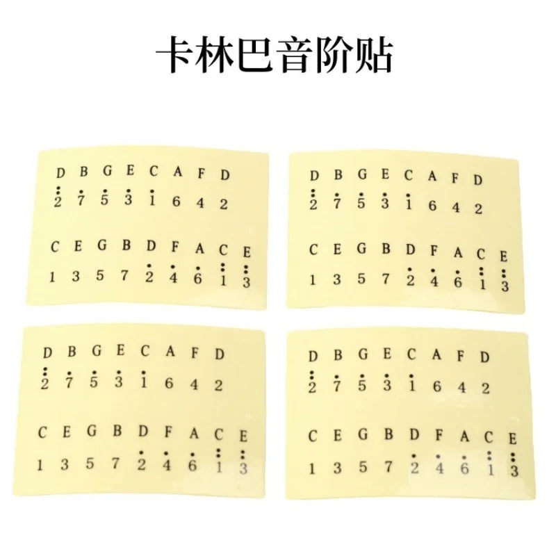 Kalimba Scale Sticker 17-tone Thumb Piano Transparent Accessories
