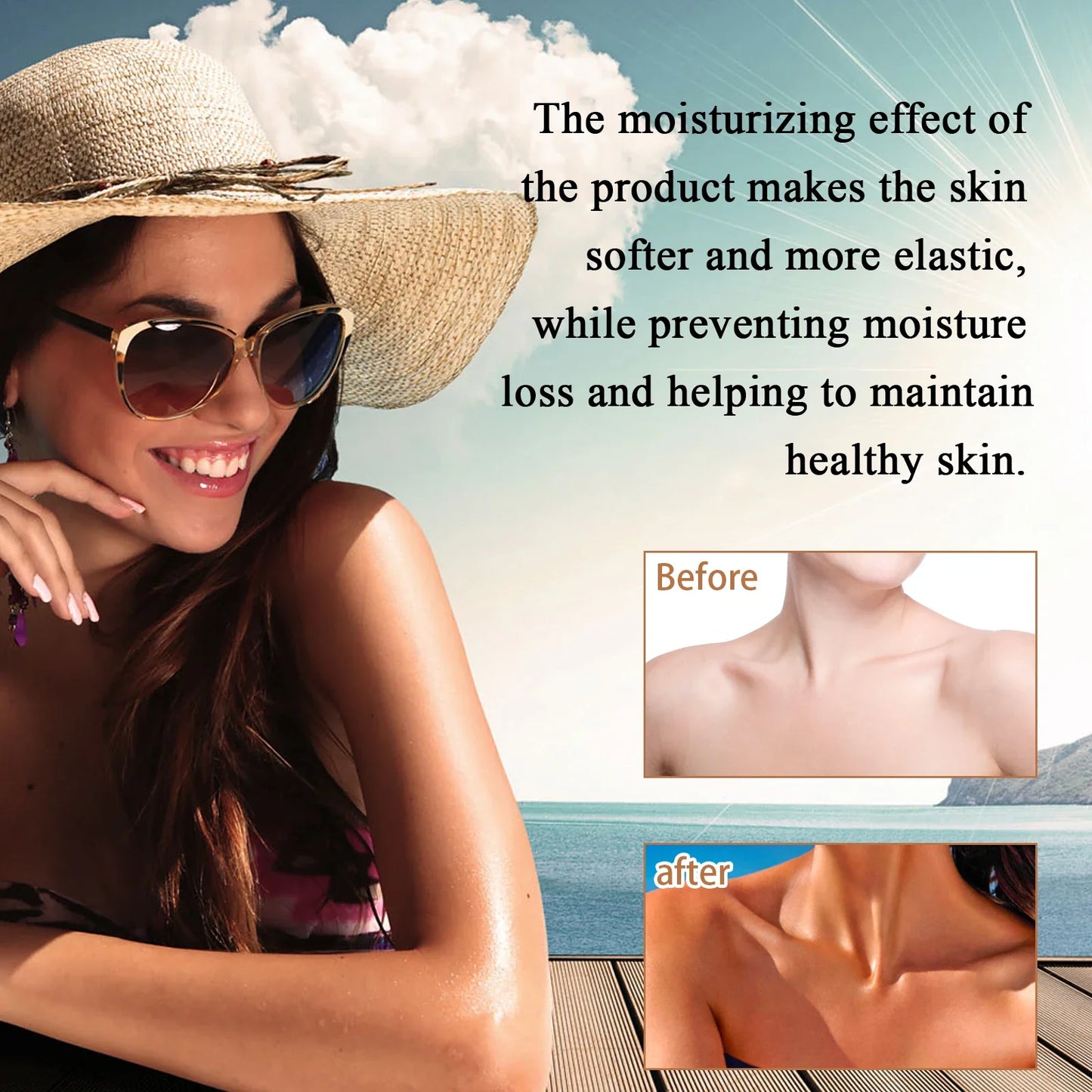 OceAura Self-Tanning Mousse – Sunless Bronzer, 60ml