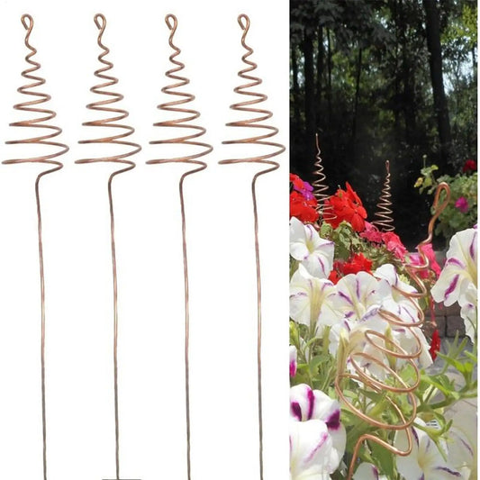 Copper Garden Stakes 6-Pack | Spiral Plant Support Rods Garden Plant Stakes Peaceful Pleasures Health and Wellness Default Title