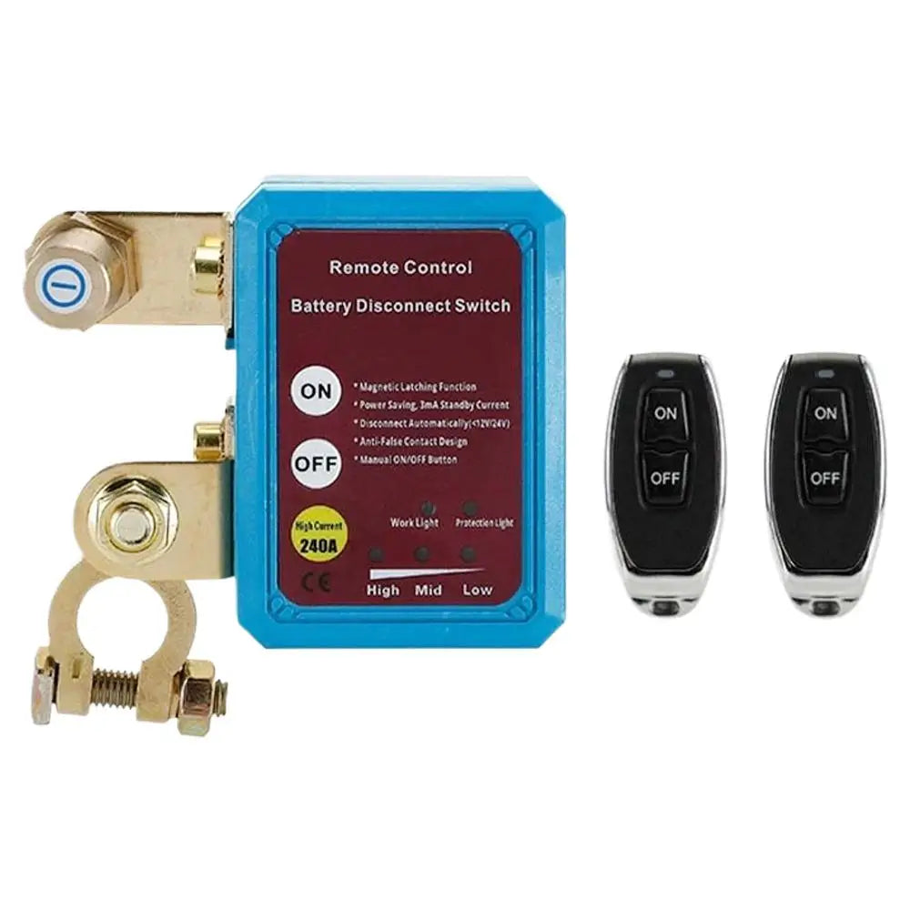240A Remote Battery Disconnect Kill Switch 12/24V with Display