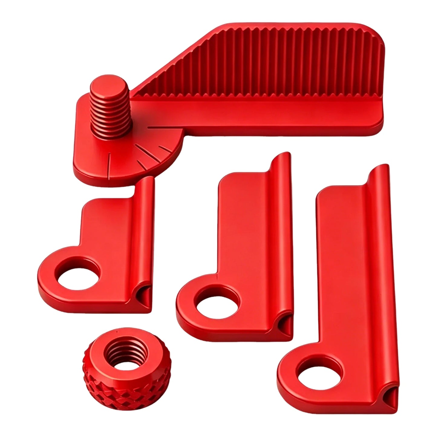 Handheld Drill Locator 0/30/45/60/90 Degree Precise Positioning 5 Angle Adjustable Drilling Guide 3D Printed for Woodworkers Peaceful Pleasures Health and Wellness Red