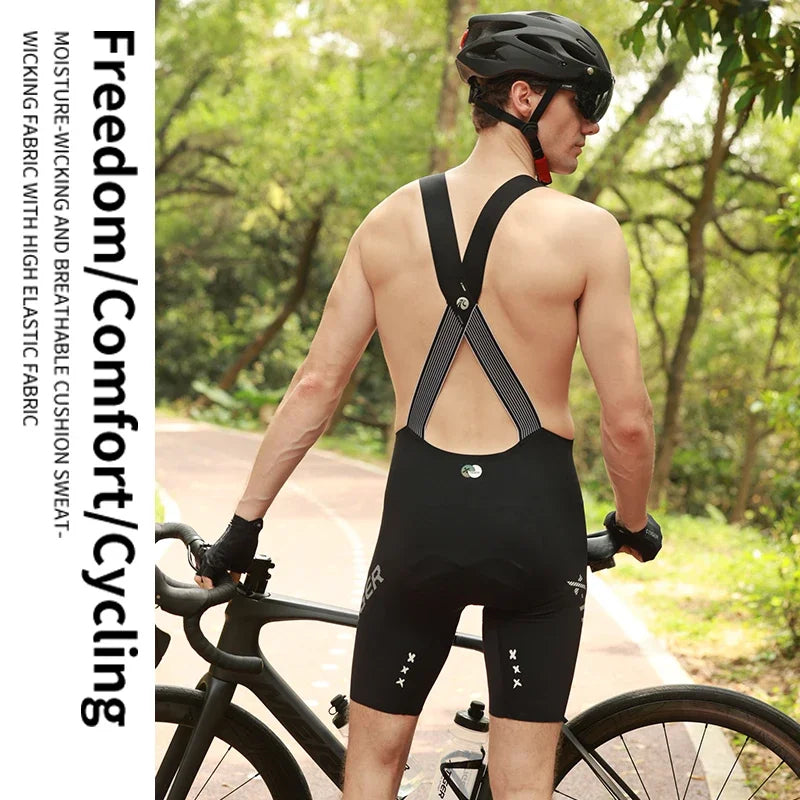X-TIGER Men's Cycling Bib Shorts – Breathable MTB Road Bike