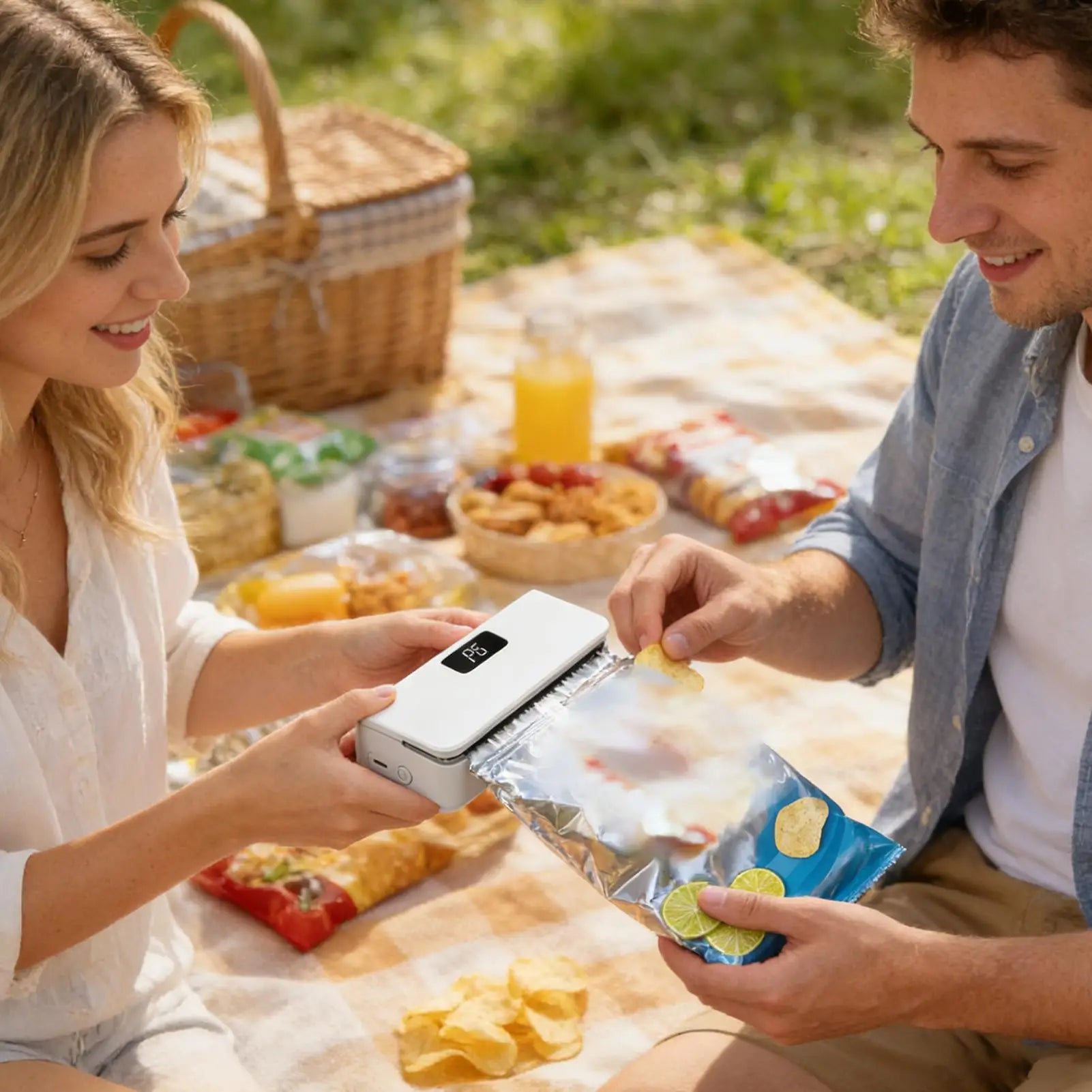 Mini Handheld Heat Sealer | Rechargeable Bag Sealing Machine Handheld Bag Sealer Peaceful Pleasures Health and Wellness