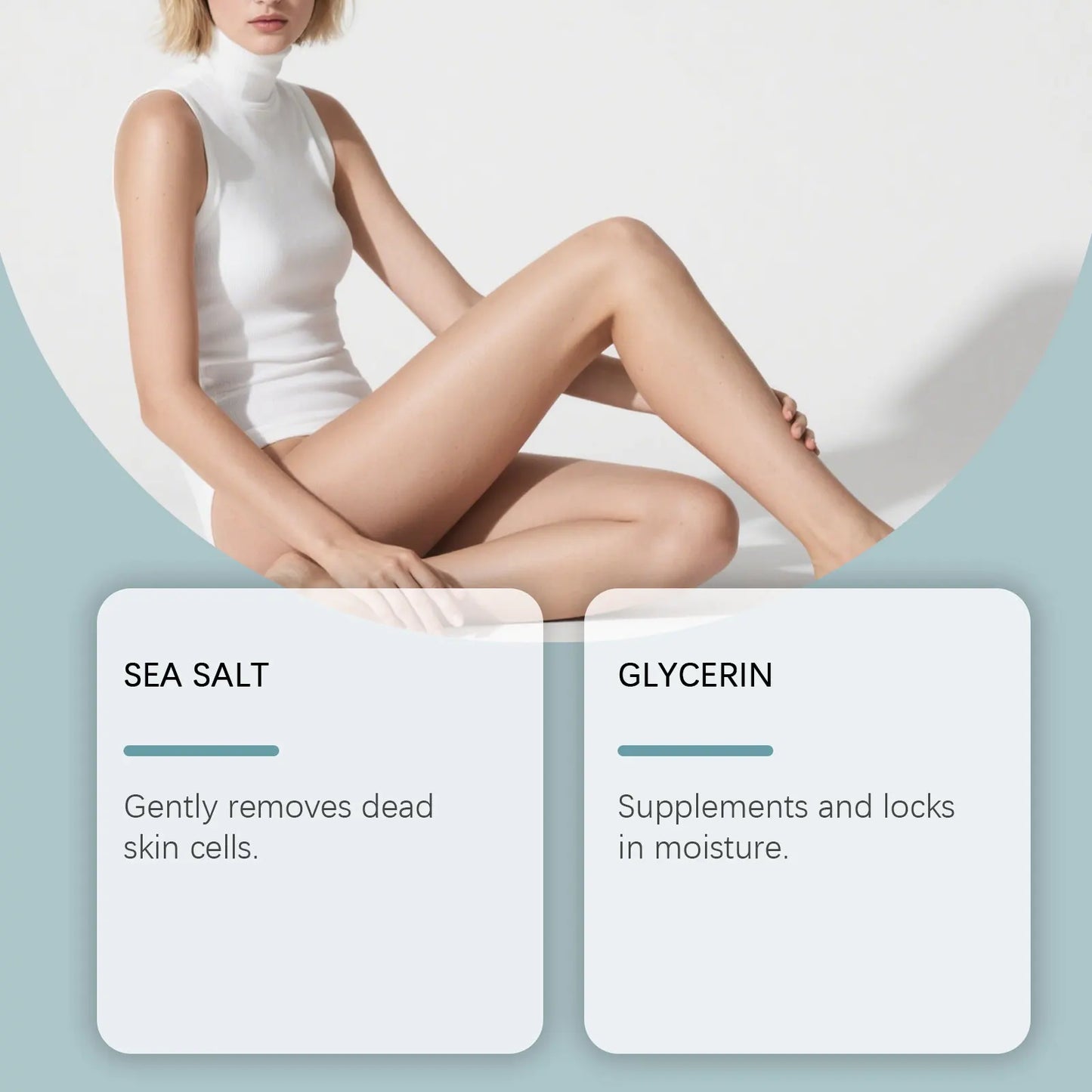 OceAura Sea Salt Body Scrub – Exfoliate & Brighten Skin 114g