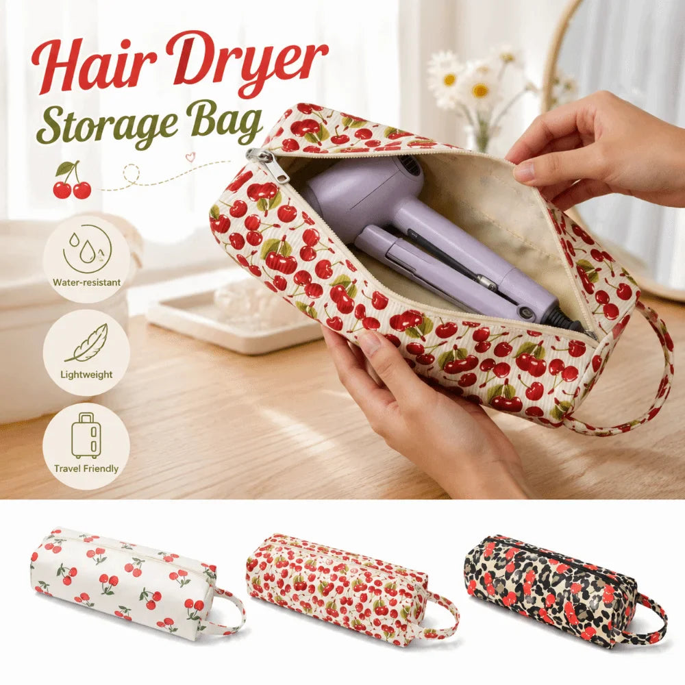 Large Hair Dryer Storage Bag | Travel Hair Styling Organizer