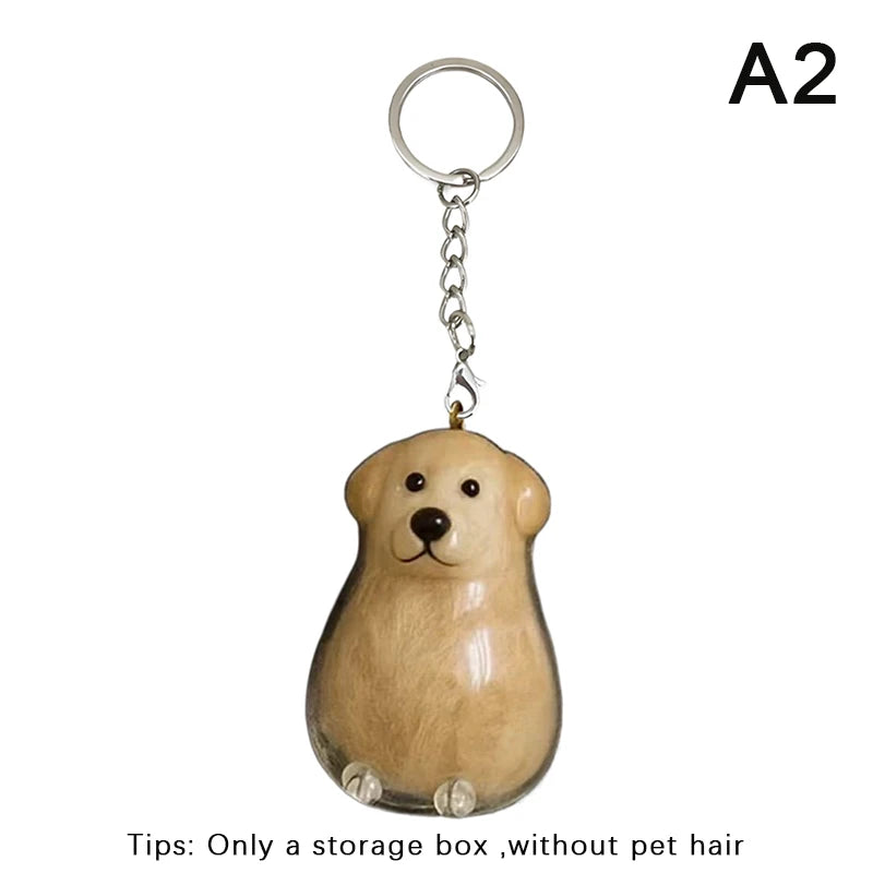 Clear Dog Fur Keepsake Keychain – DIY Pet Memorial Gift