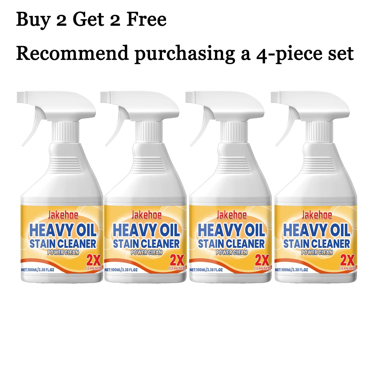 JAKEHOE 100ml Heavy Duty Kitchen Degreaser & Oil Remover