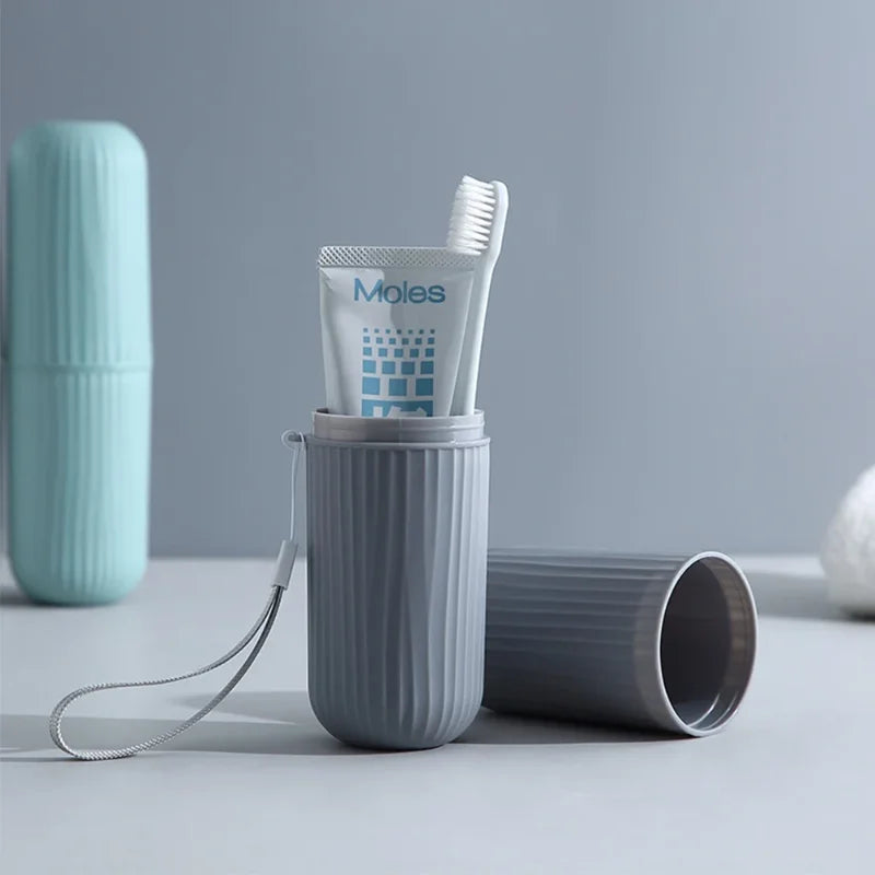 Portable Travel Toothbrush Holder & Toothpaste Case