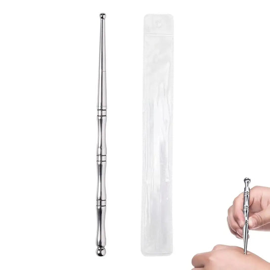 Nail Art Dotting Pen Dual End Stainless Steel Design Painting Picking Dot Rhinestones Crystal Gems Acrylic Manicure Tools Peaceful Pleasures Health and Wellness silver