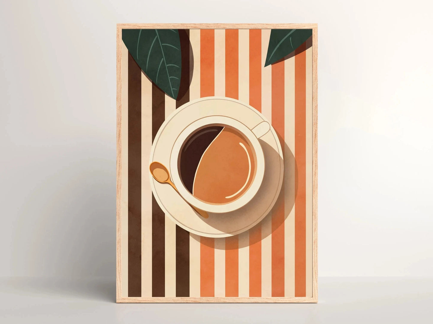 Retro Coffee Canvas Wall Art | Minimalist Kitchen Poster