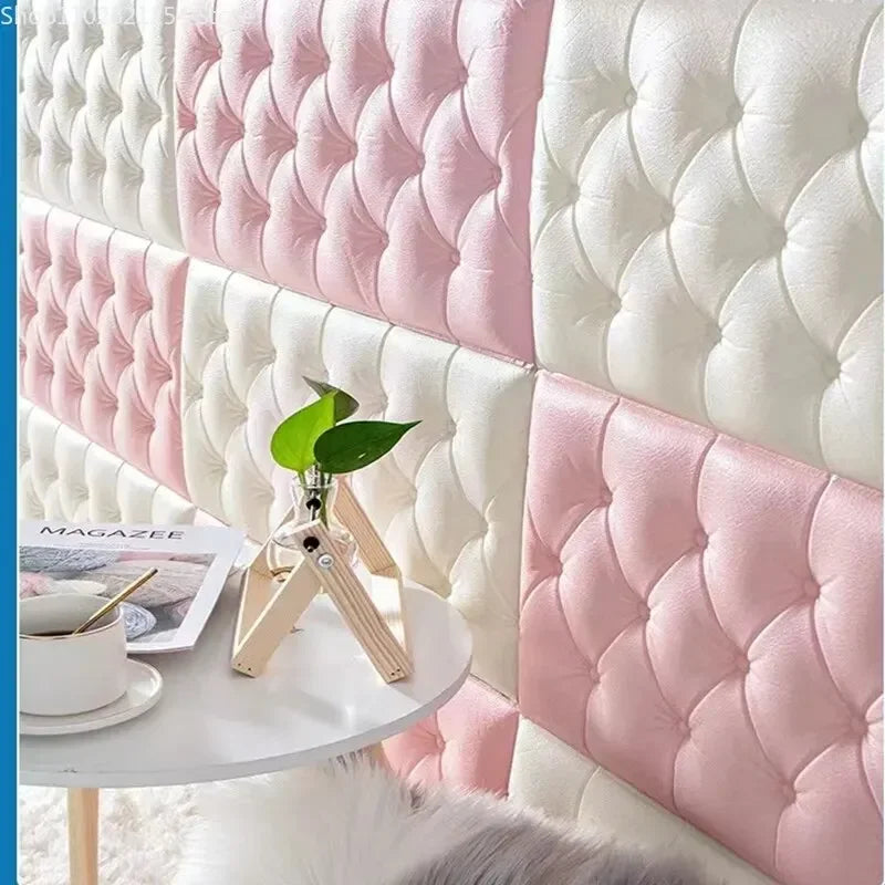 Thickened self-adhesive 3D wall sticker wallpaper tatami anti-collision wall pad children's bedroom living room soft foam pad Peaceful Pleasures Health and Wellness