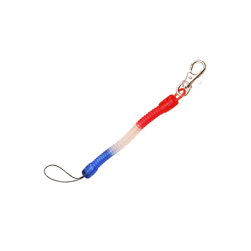 10Pcs Mountain Climbing Buckle Anti-loss Spring Rope Lure Fishing Gear Fishing Accessories Fishing Rod Anti-loss Rope Peaceful Pleasures Health and Wellness 10pcs-15cm