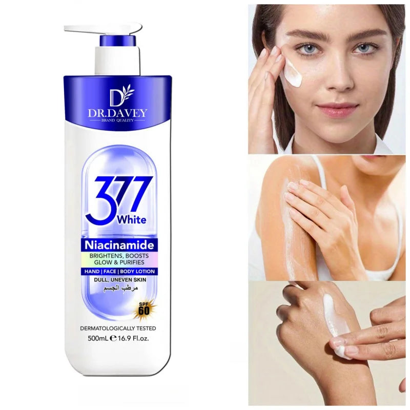 DR.DAVEYNiacinamide Moisturizing Lotion Large Capacity Long-lasting Fragrance Refreshing Moisturizing Non-greasy Nourishing Skin Peaceful Pleasures Health and Wellness