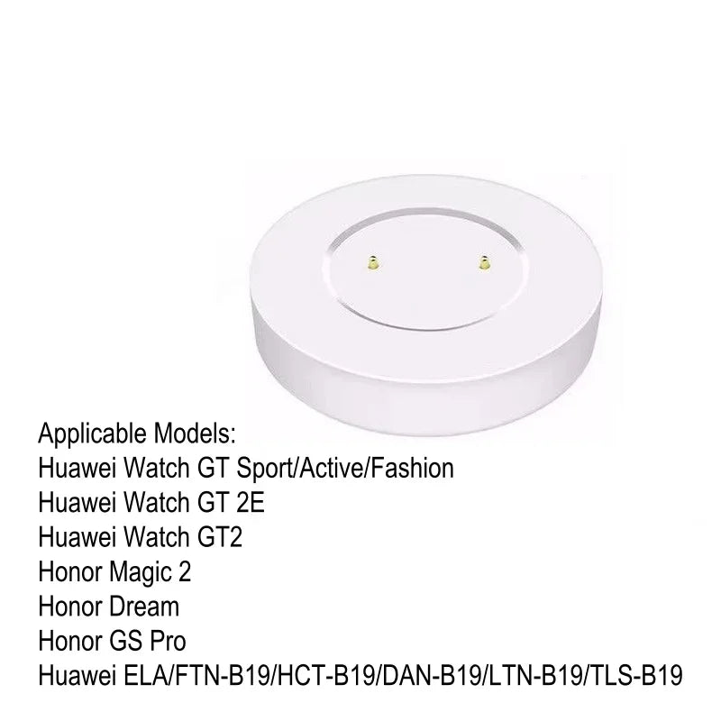Charger Base For Huawei Watch GT5 GT4 GT3, GT2 Pro, GT 2E Cyber Runner 2022, 4 3 Pro D Ultimate Buds Honor Magic 2 Dream GS Pro Peaceful Pleasures Health and Wellness White Single Base-B