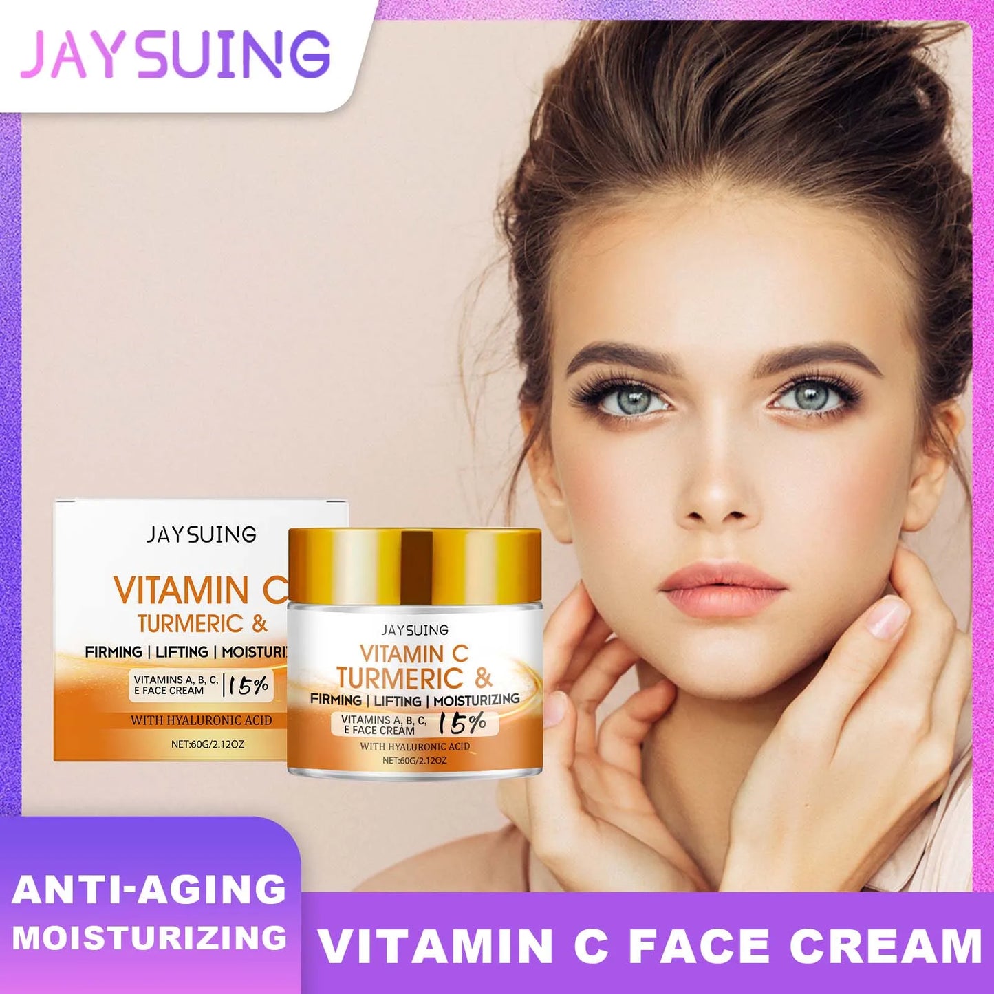 Jaysuing Vitamin C Face Cream – Brightening & Anti-Aging Moisturizer