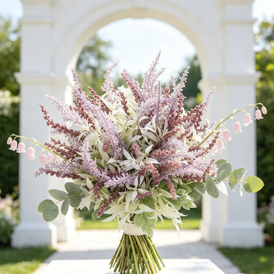 Artificial Lavender Gypsophila Bouquet – Wedding & Home Decor Artificial Flower Bouquet Peaceful Pleasures Health and Wellness