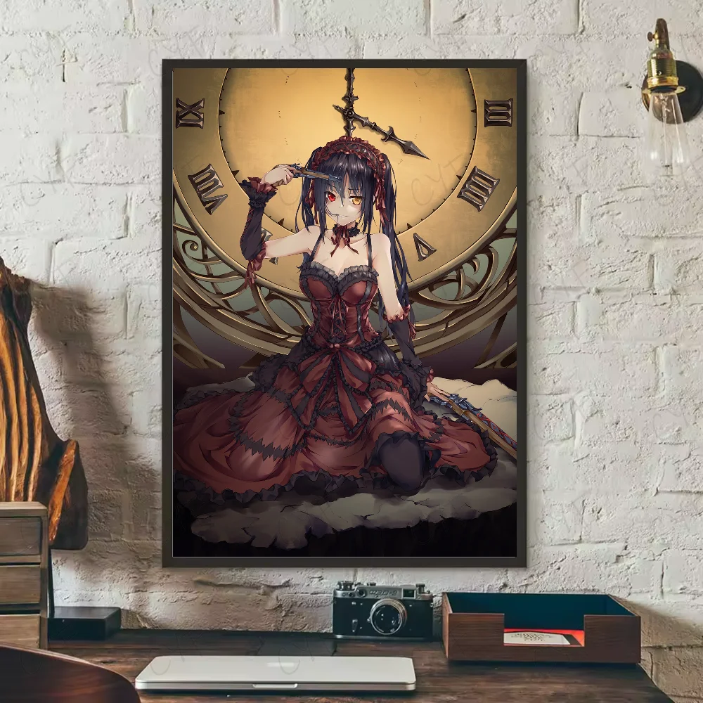 Tokisaki Kurumi Date A Live Anime Poster | HD Waterproof Wall Art Anime Wall Poster Peaceful Pleasures Health and Wellness