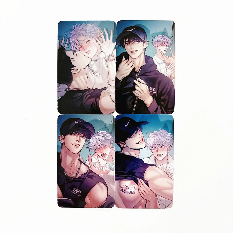 2- Korean Manhwa Lomo Cards Kang Dooshik Jin Jooha BL Comic Couple