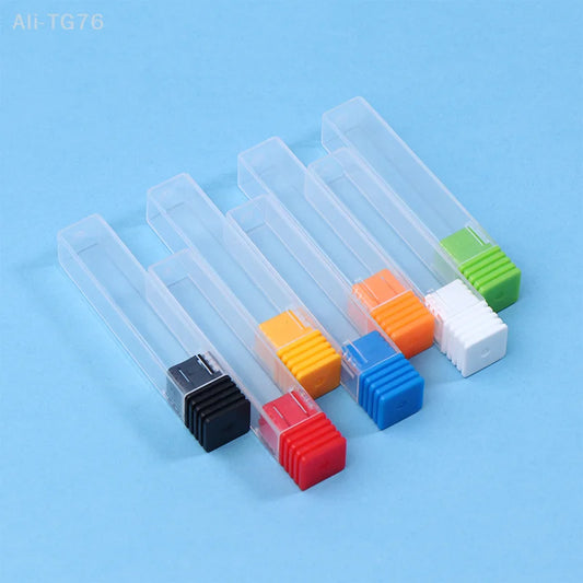 10-Pack Nail Drill Bit Storage Boxes | Clear Organizer Cases Nail Bit Storage Box Peaceful Pleasures Health and Wellness