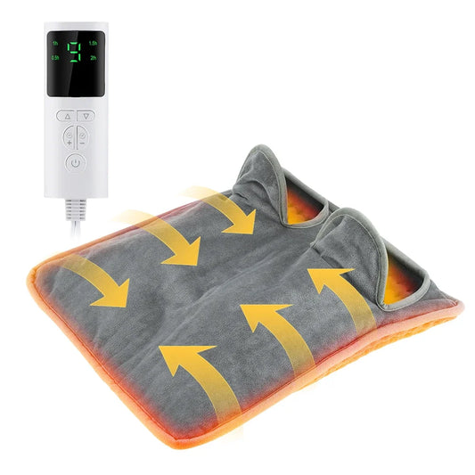 Moajaza Electric Foot Warmer Pad – Washable Plush Heating Mat Electric Foot Warmer Oasis Select