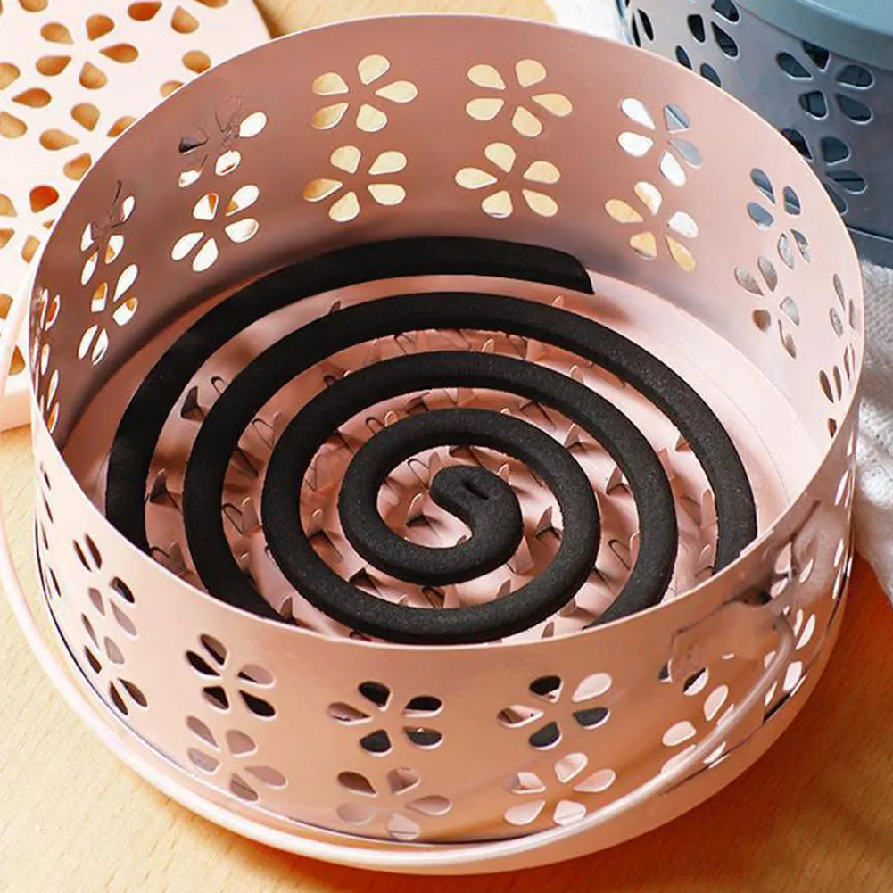 Portable Metal Mosquito Coil Holder with Handle – Outdoor Incense Burner Peaceful Pleasures Health and Wellness