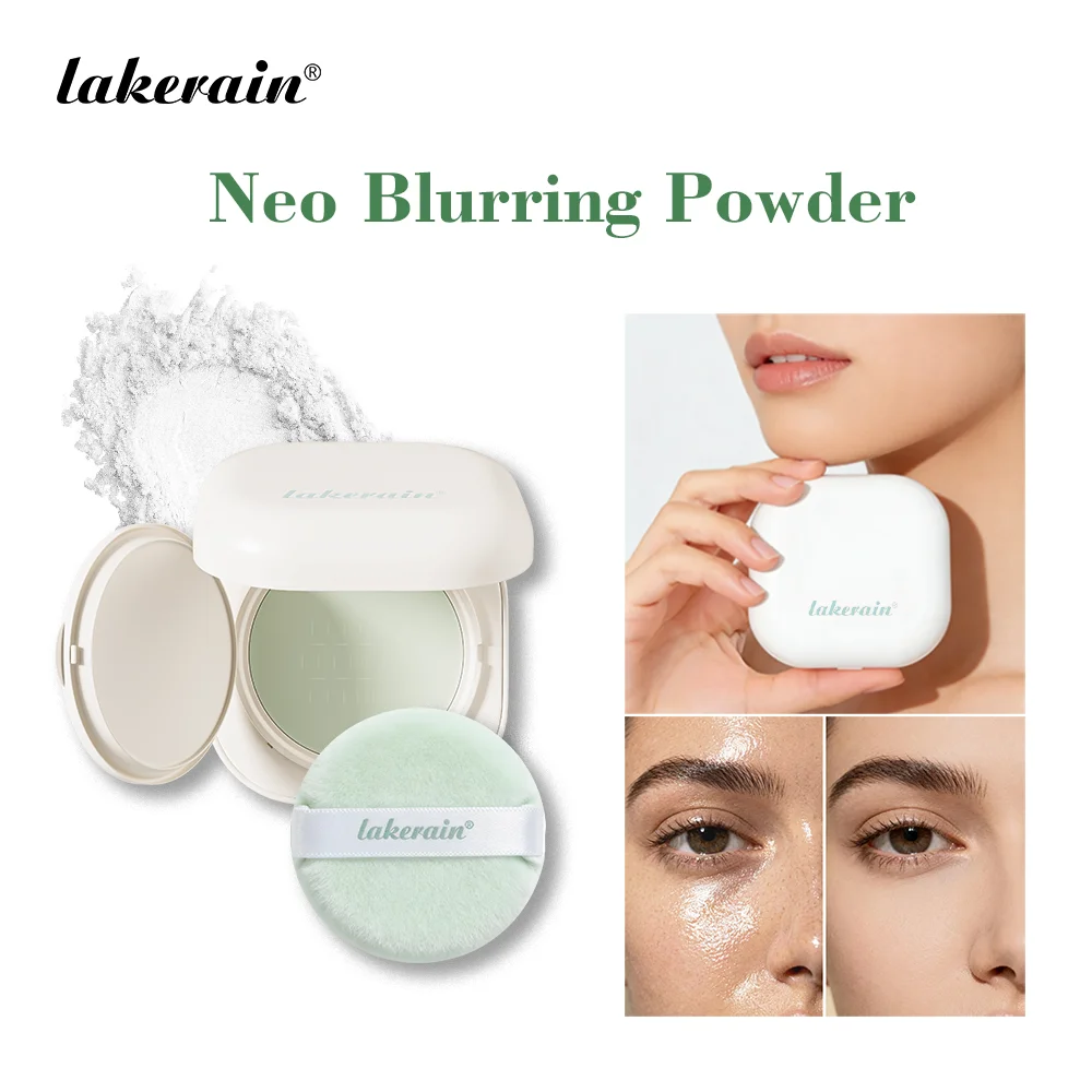 Lakerain Neo Blurring Powder Setting powder Korean Oil-Control Compact with Pore Blurring Smoothing Finish Water proof Makeup Peaceful Pleasures Health and Wellness
