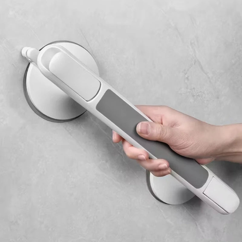 No-Drill Bathroom Grab Bar | Suction Cup Non-Slip Safety Rail