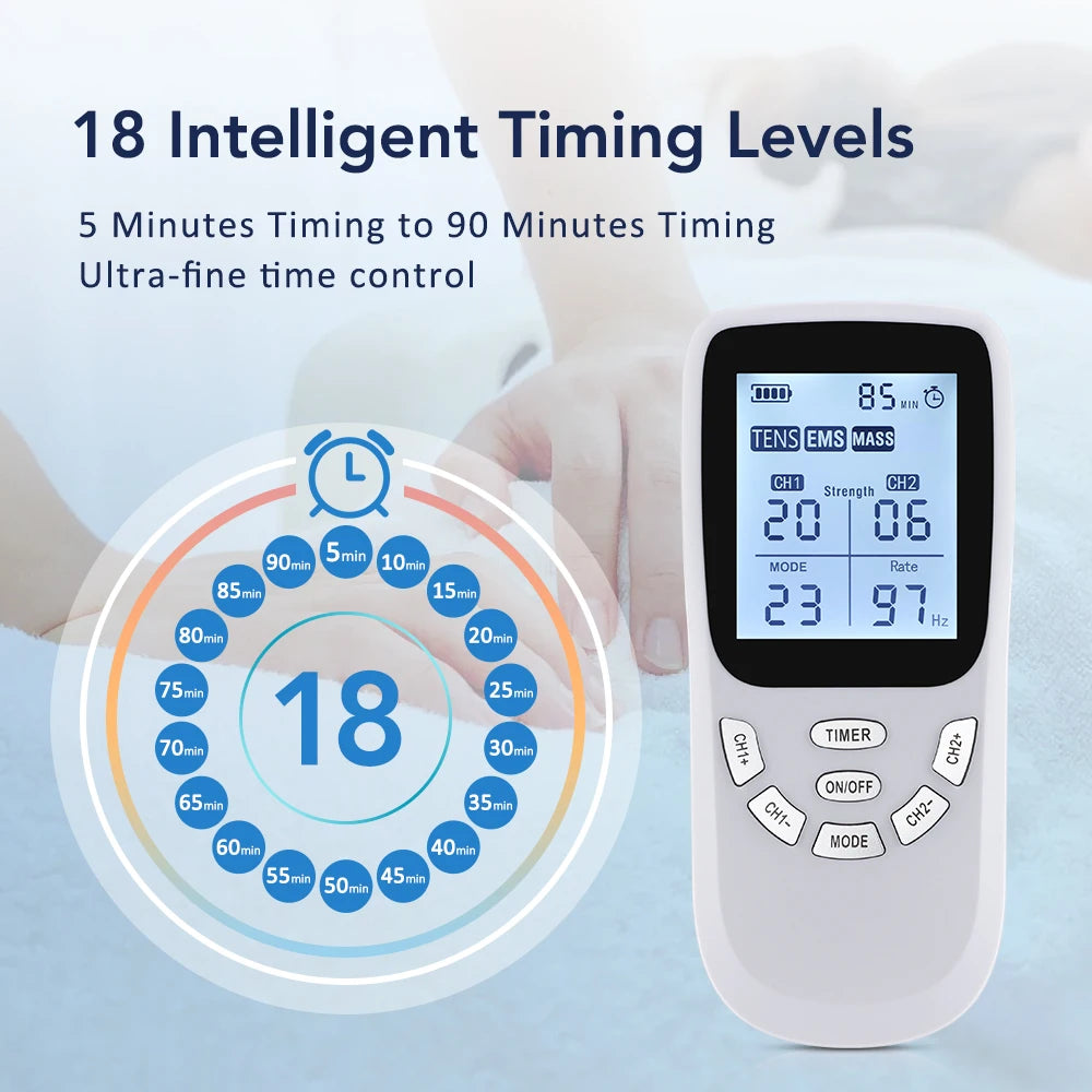 36 Modes Physiotherapy Tens Electric Muscle Stimulator EMS Acupuncture Full Body Massage Digital Therapy Slimming Machine Peaceful Pleasures Health and Wellness