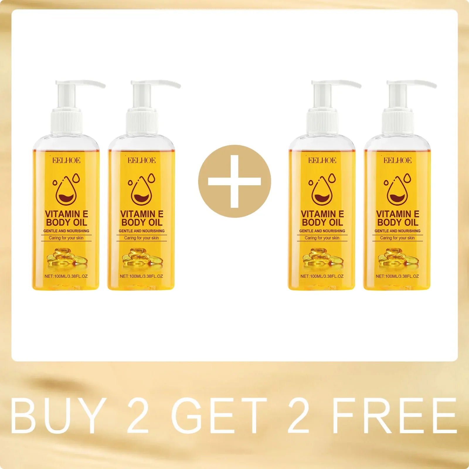 EELHOE Vitamin E Oil – Brightening & Moisturizing Body Oil Peaceful Pleasures Health and Wellness Buy 2 for 2 Free