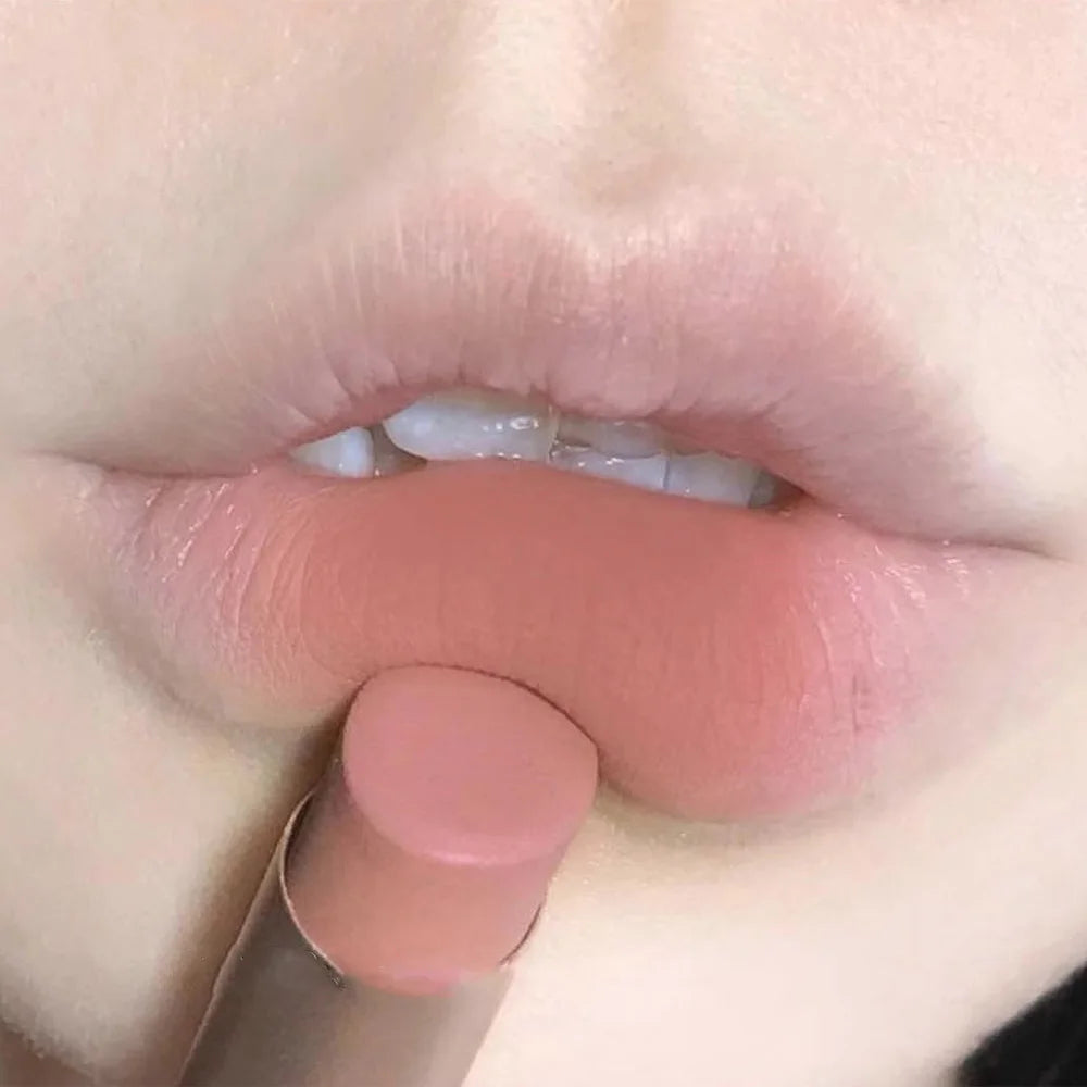 Velvet Matte Lipstick – Waterproof Nude Lip Tint | Non-Stick Cup