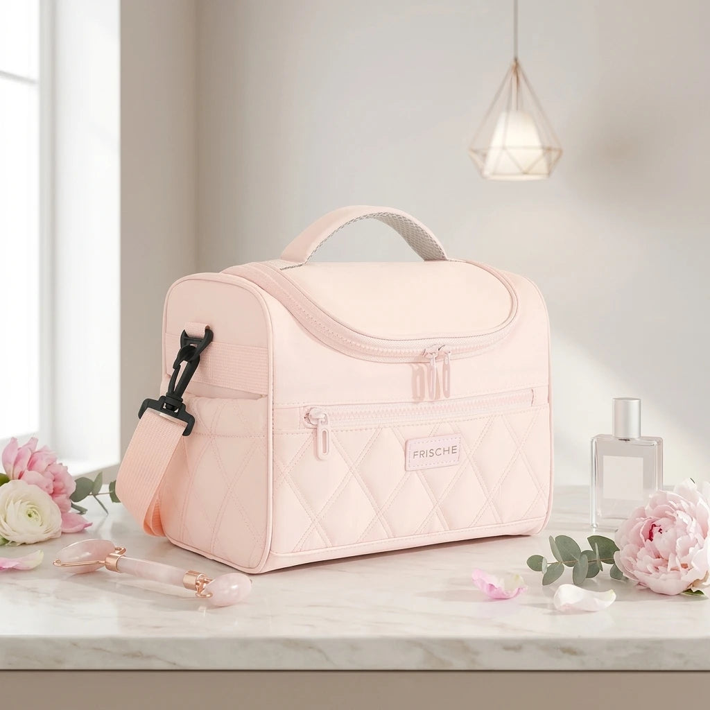 Lunch Bag for Work Picnic Portable Insulated Food Carrier Bag with Waterproof-Lining and Multiple Compartments Peaceful Pleasures Health and Wellness