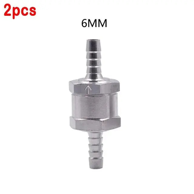 Repair Parts Fuel Non Return Check Valve 6/8/10/12mm Aluminium Alloy Petrol Diesel Water Fuel Line One Way for Peugeot Renault Peaceful Pleasures Health and Wellness 2pcs 6mm