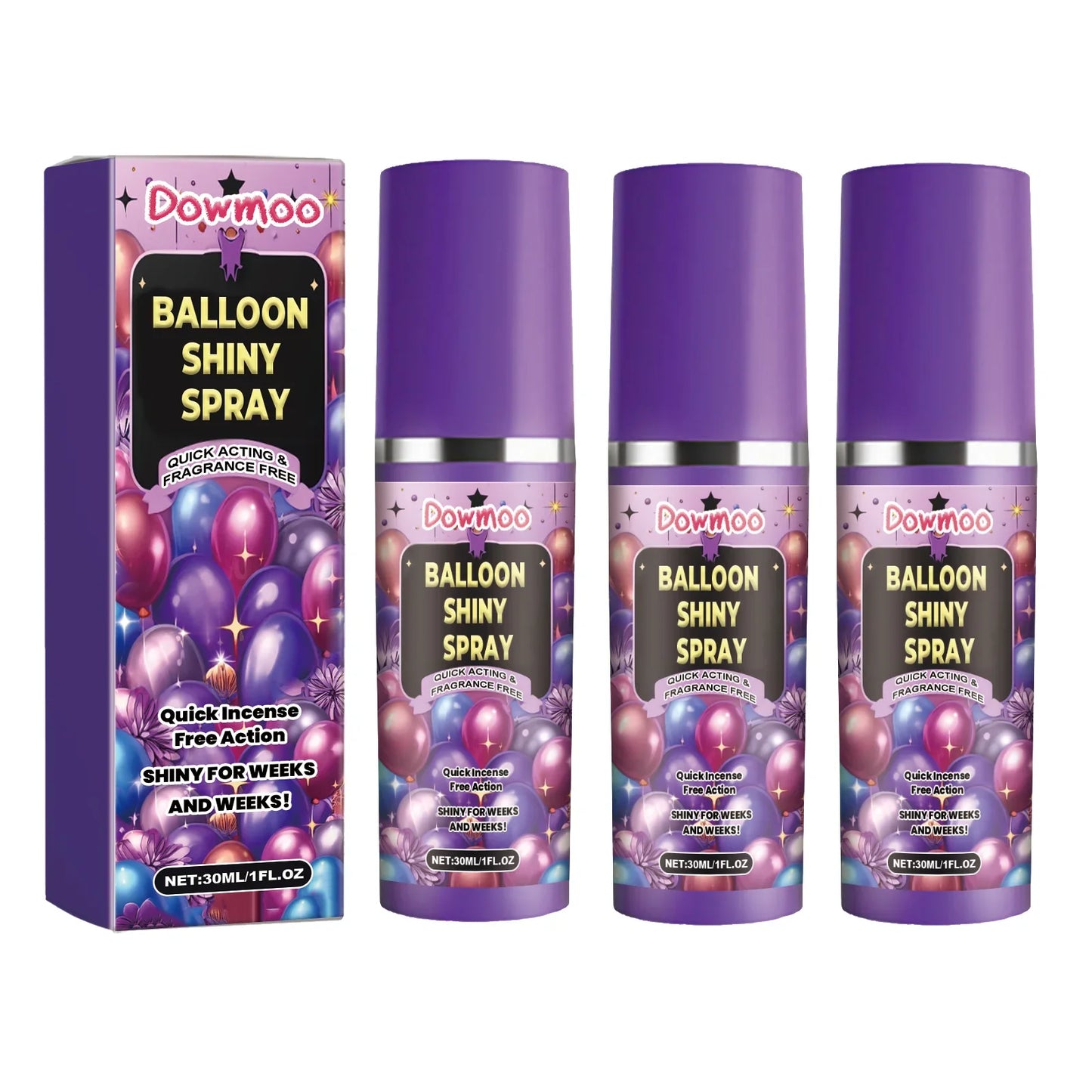 Balloon Shine Spray – Gloss Enhancer for Latex Party Balloons