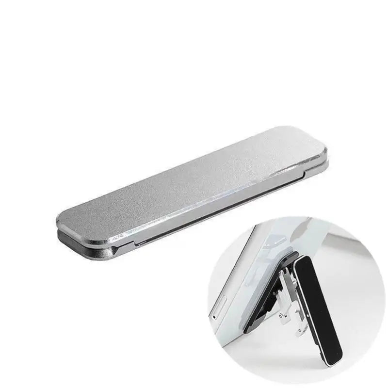Mini Foldable Phone Stand – Aluminum Alloy Adjustable Desk Mount