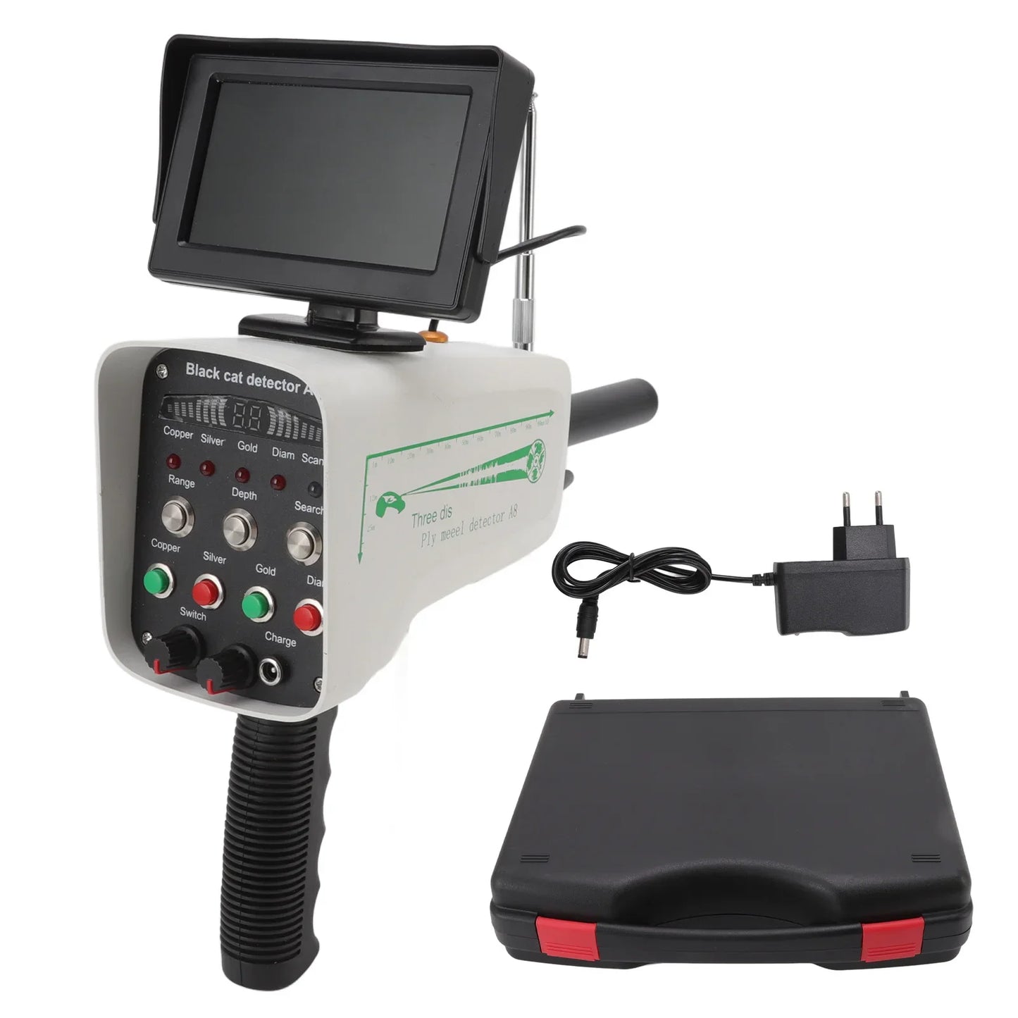 Metal Detection Finder Display Detector 1000m Range Underground Gold